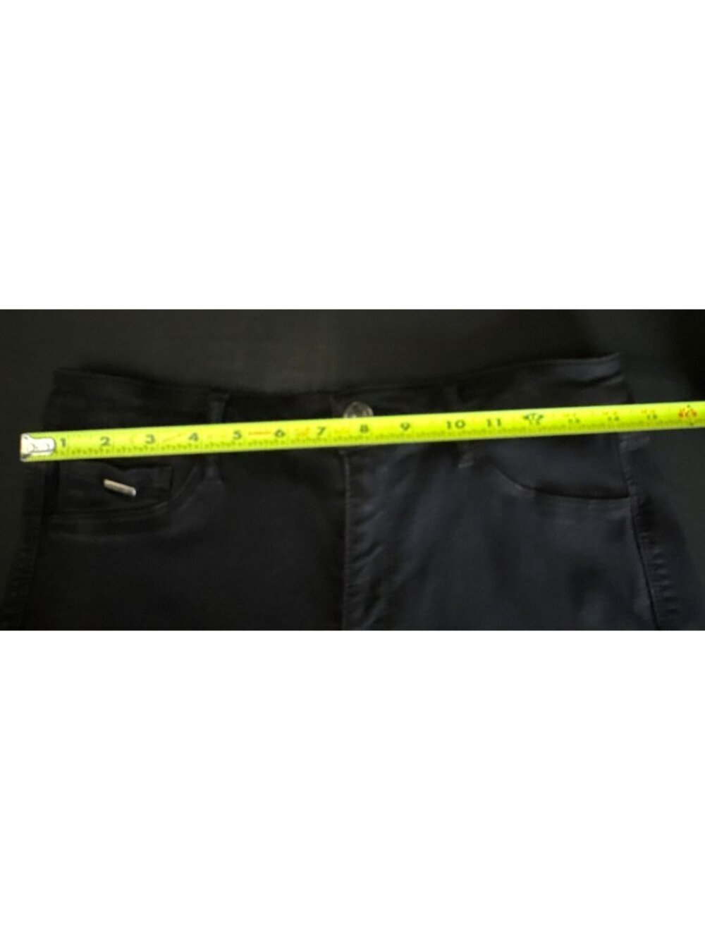 Nine West Black Stretchy Skinny Slimmed Crop Mid Rise Coin Pocket Pants Jeans 10 - Picture 13 of 15